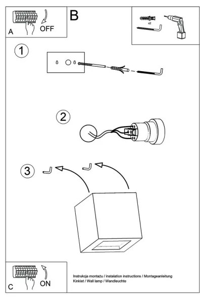Sollux SL.0005 - Applique LEO 1xE27/60W/230V bianco