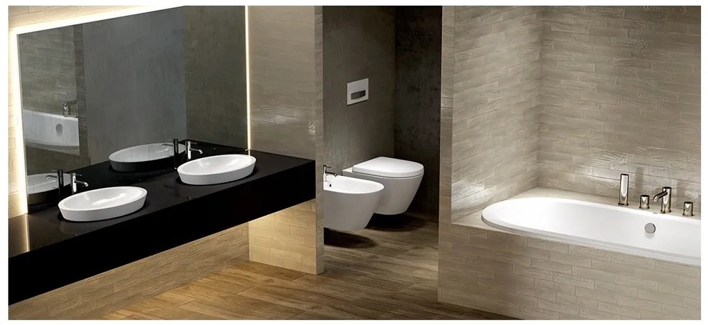 WC filo muro scarico parete & terra Resort Rak Ceramics