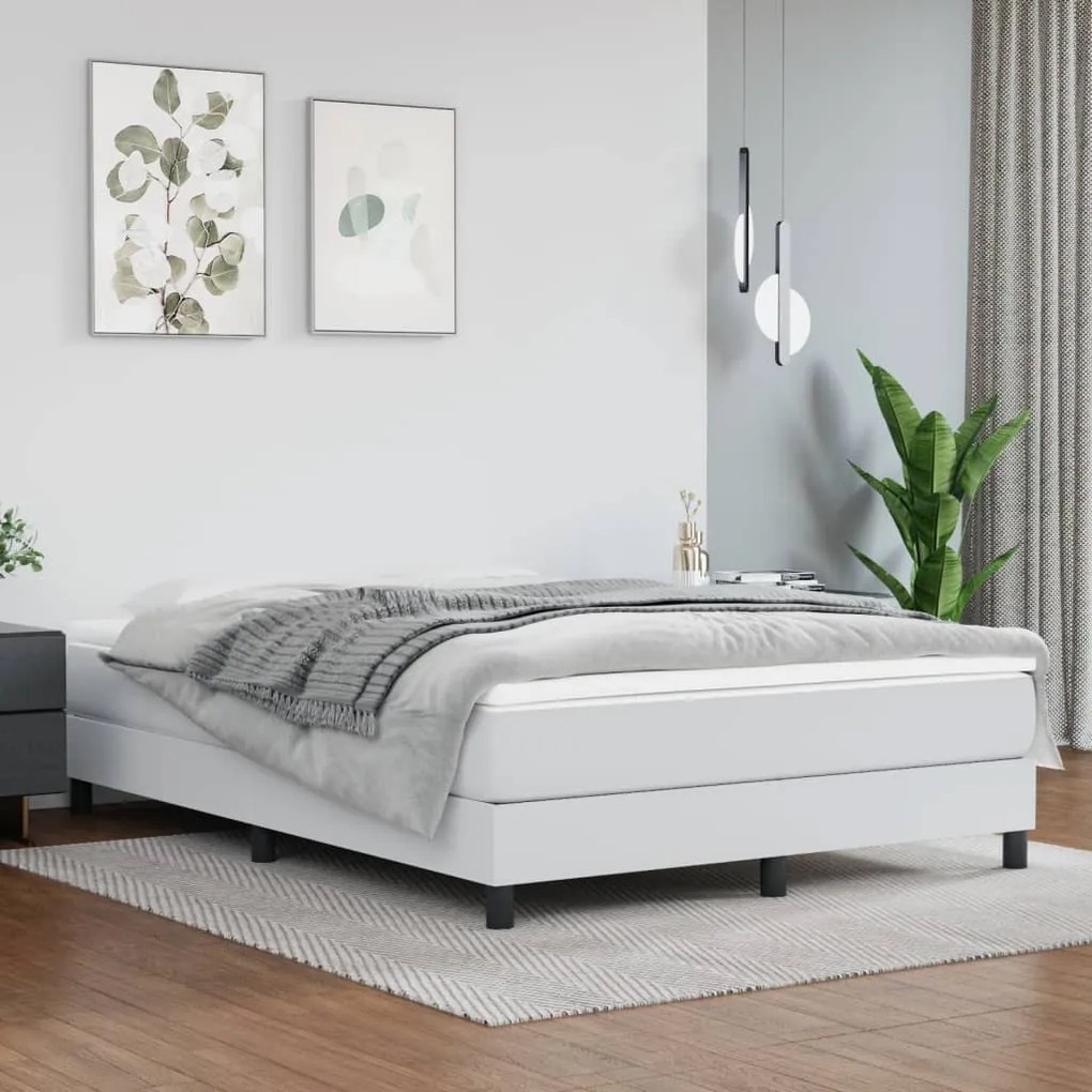 Materasso A Molle Bianco 140x190x20 Cm İn Similpelle /
