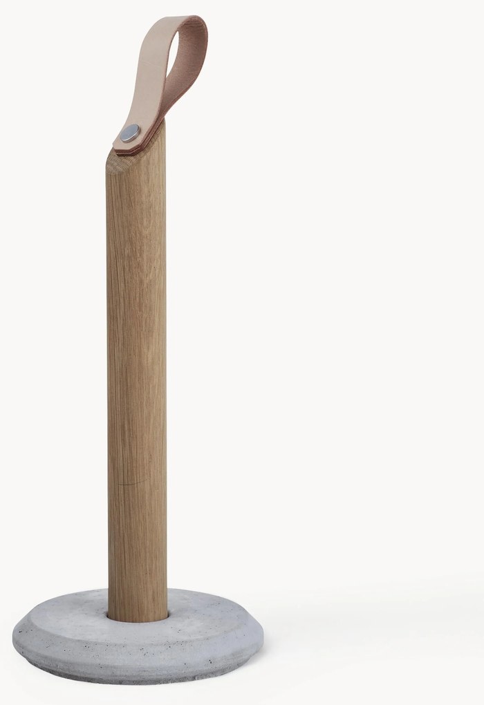 Portarotolo da cucina in legno di quercia Grab