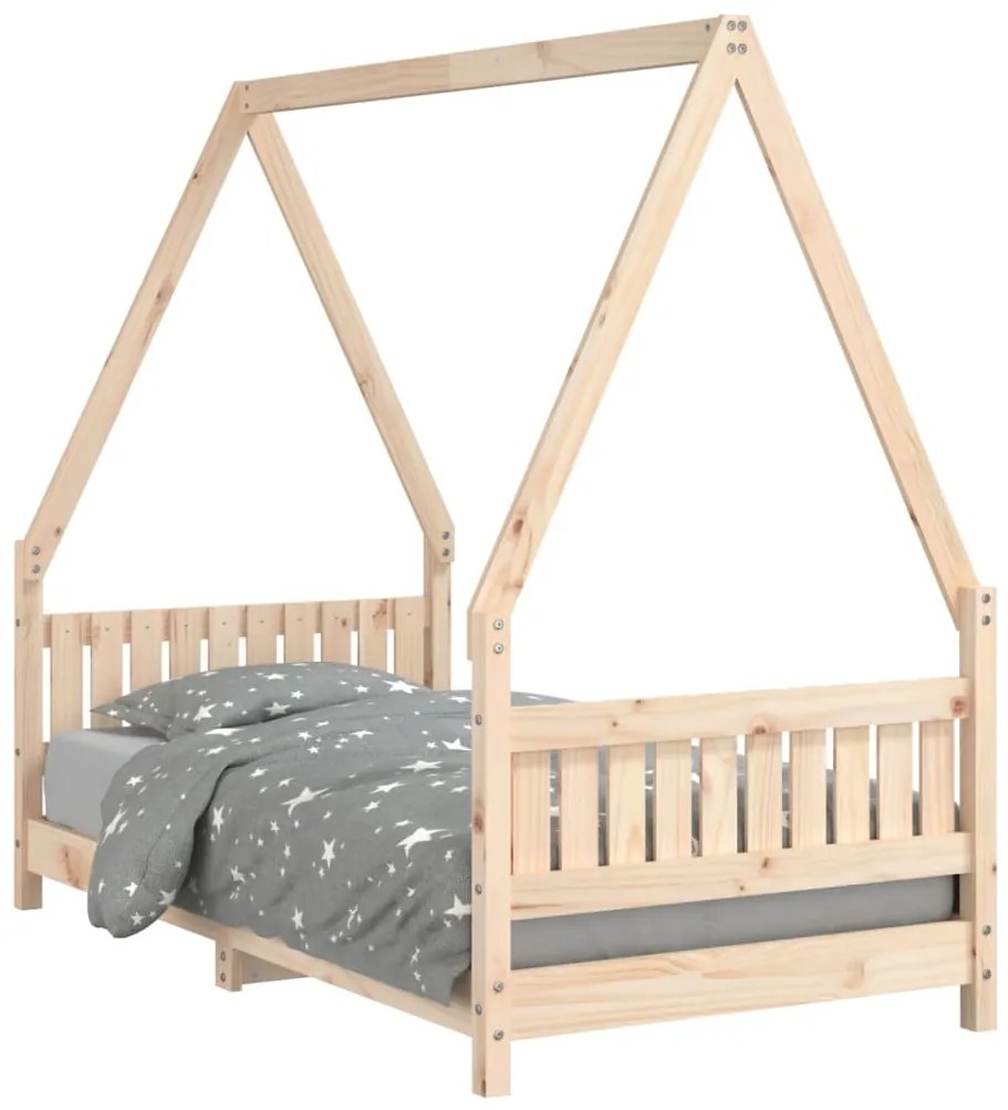 Giroletto per bambini 80x160 cm in legno massello di pino