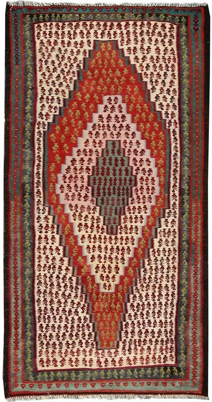 Kilim Tappeto persiano 120x240 (Iran) Tessuto A Mano