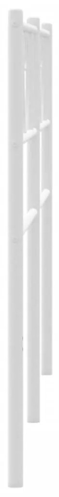 Testiera in metallo bianco 180 cm
