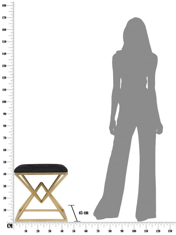 Sedia in nero e oro Piramid - Mauro Ferretti