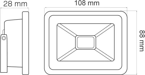 Riflettore a LED LED/20W/230V