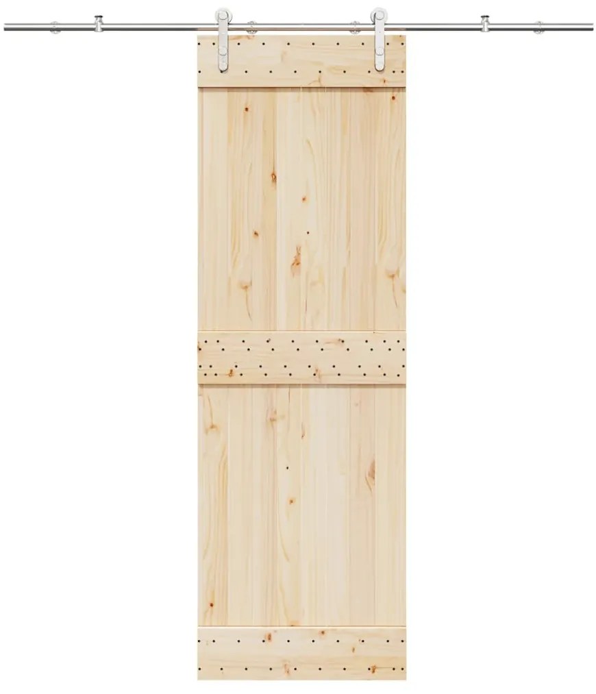 Kit Binari Porta Scorrevole 200 Cm Acciaio Inossidabile Argento /