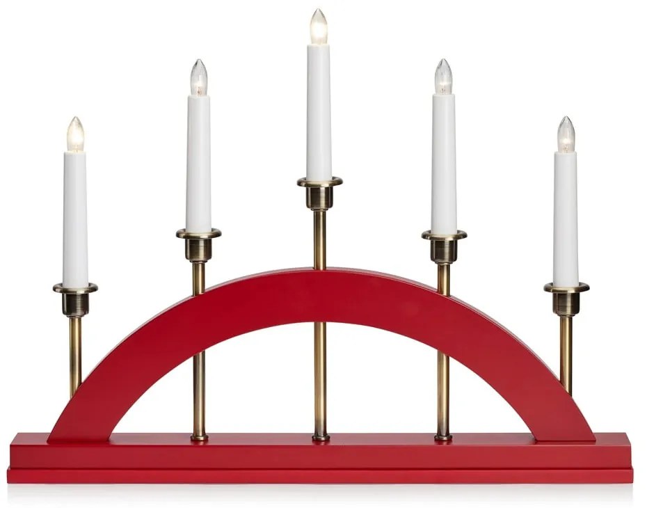 Decorazione luminosa natalizia rossa Bridge - Markslöjd