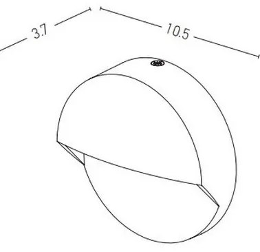 Zambelis E294 - Illuminazione scale LED da esterno LED/2W/230V IP65 antracite