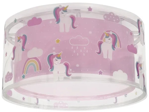 Dalber 41596 - Plafoniera per bambini UNICORNS 2xE27/60W/230V