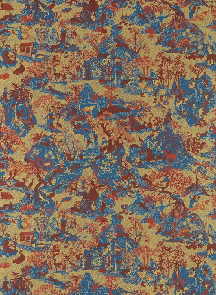 Zoffany Tapete Avalonis - Como Blue/ Koi