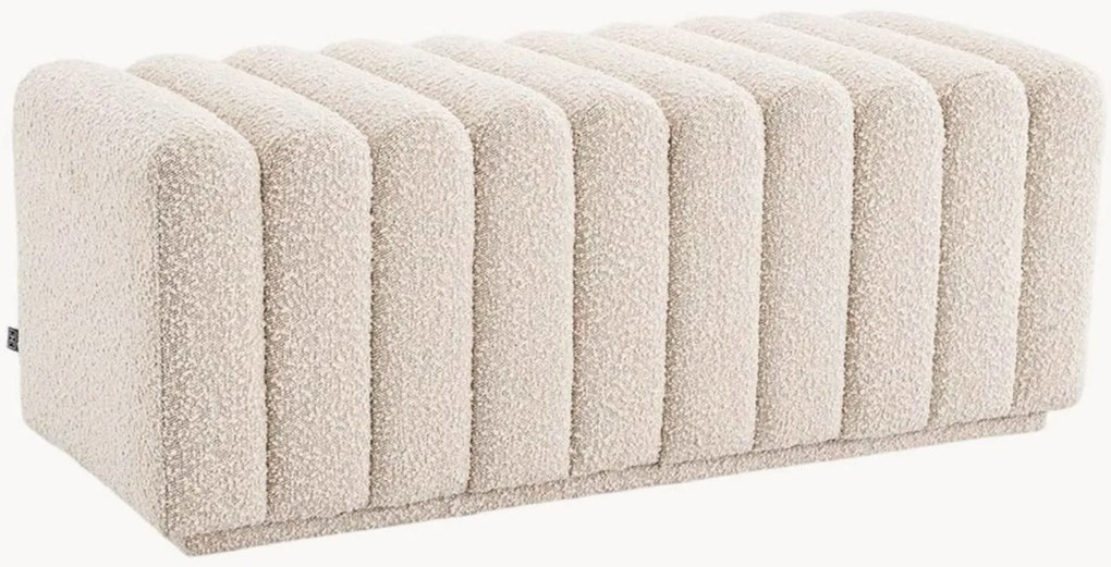 Panca imbottita in bouclé Bente