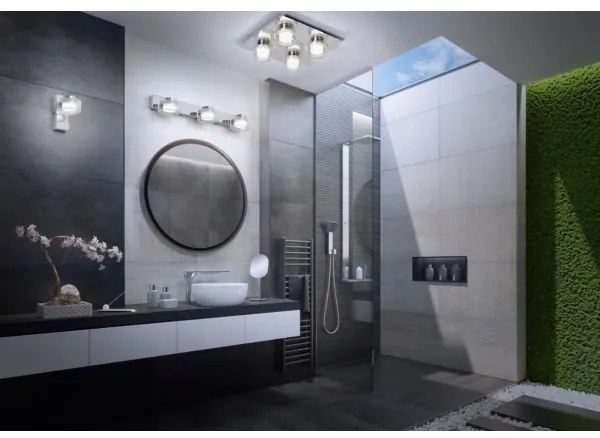 Ledvance -Plafoniera LED da bagno ORBIS FLAME 4xLED/5,5W/230V IP44 cromo