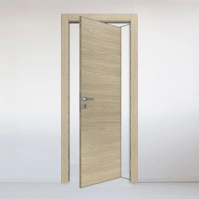 Porta interna rototraslante Oxford miele in MDF colore rovere, L 70 x H 210 cm, apertura reversibile