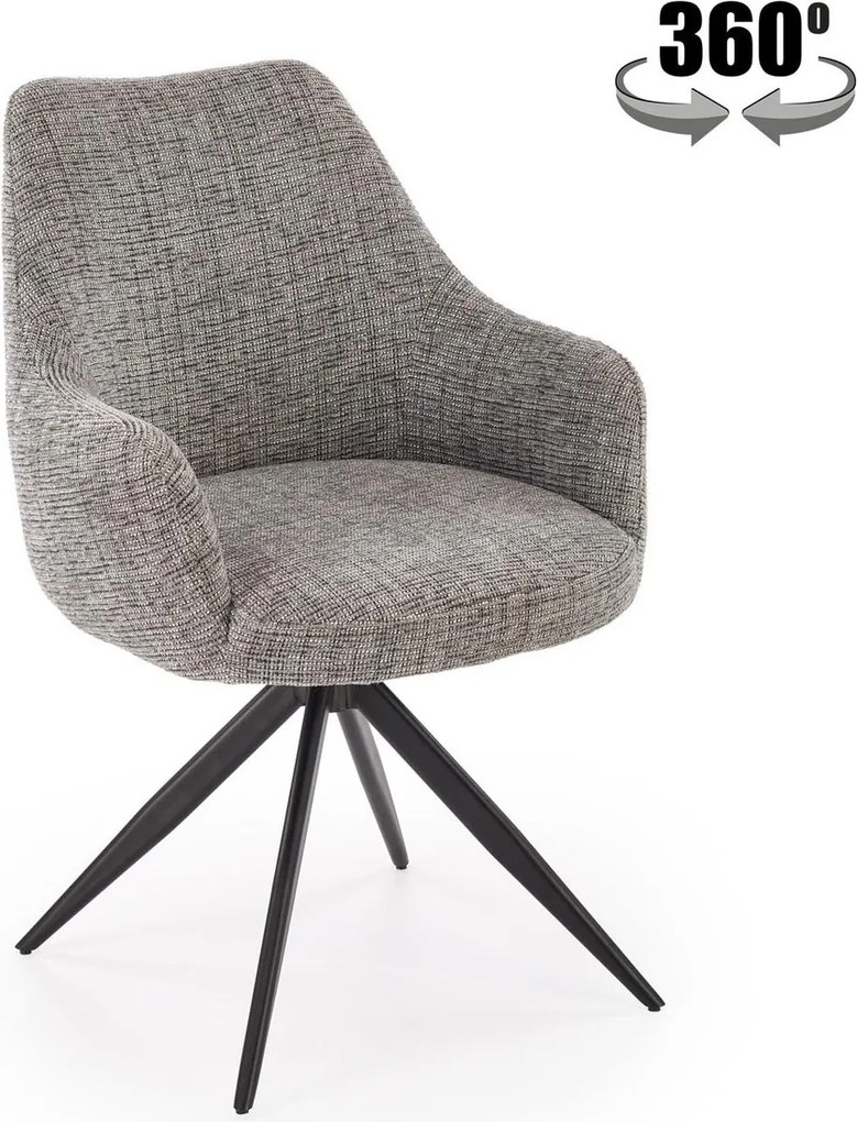 Sedia K564 in tessuto grigio – 60×63×87 cm