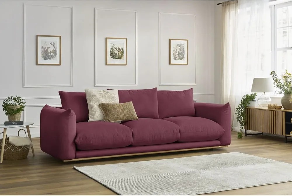 Divano burgundi 265 cm Ernest – Bobochic Paris