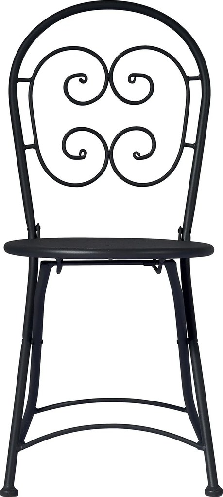 Sedia Pieghevole da Giardino 41x55x91 cm in Ferro Orta Grigio Antracite...