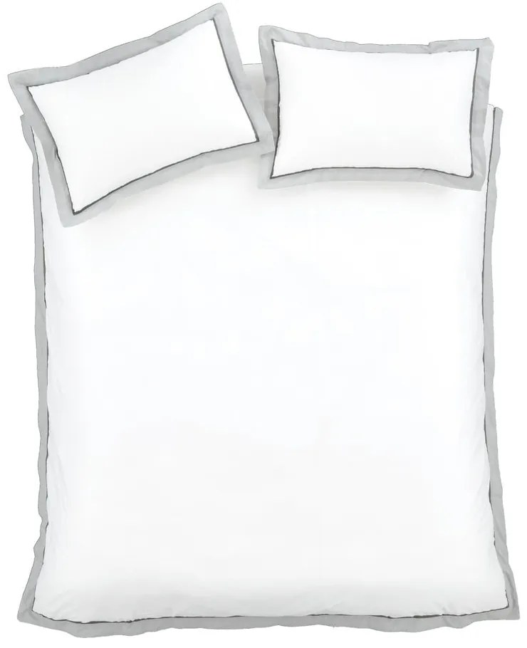 Biancheria da letto bianca in cotone per letto matrimoniale 200x200 cm Mayfair – Bianca