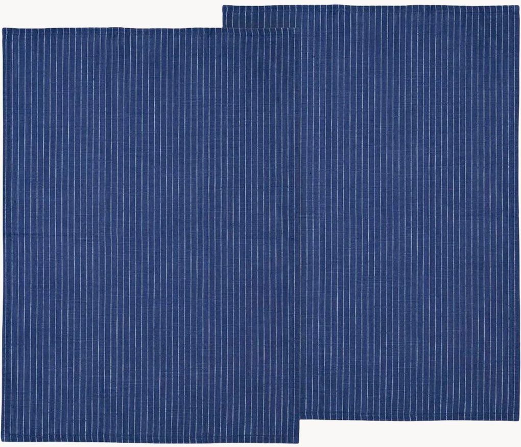 Set di 2 strofinacci in cotone Line