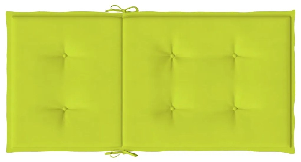 Cuscini per Sedia 6 pz Verde Intenso 100x50x3 cm Tessuto Oxford