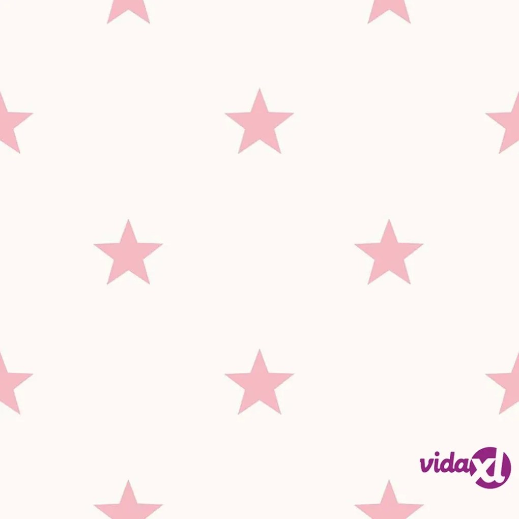 Noordwand Carta da Parati Friends & Coffee Little Stars Rosa e Bianco