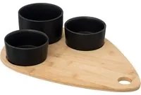 Set aperitivo in bambù e ceramica