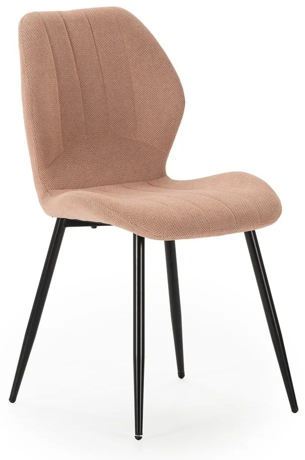 Set di sedie da pranzo color salmone 4 pz pezzi Milu - Marckeric