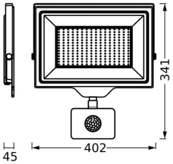 Ledvance - Proiettore LED da esterno con sensore FLOODLIGHT LED/200W/230V IP44