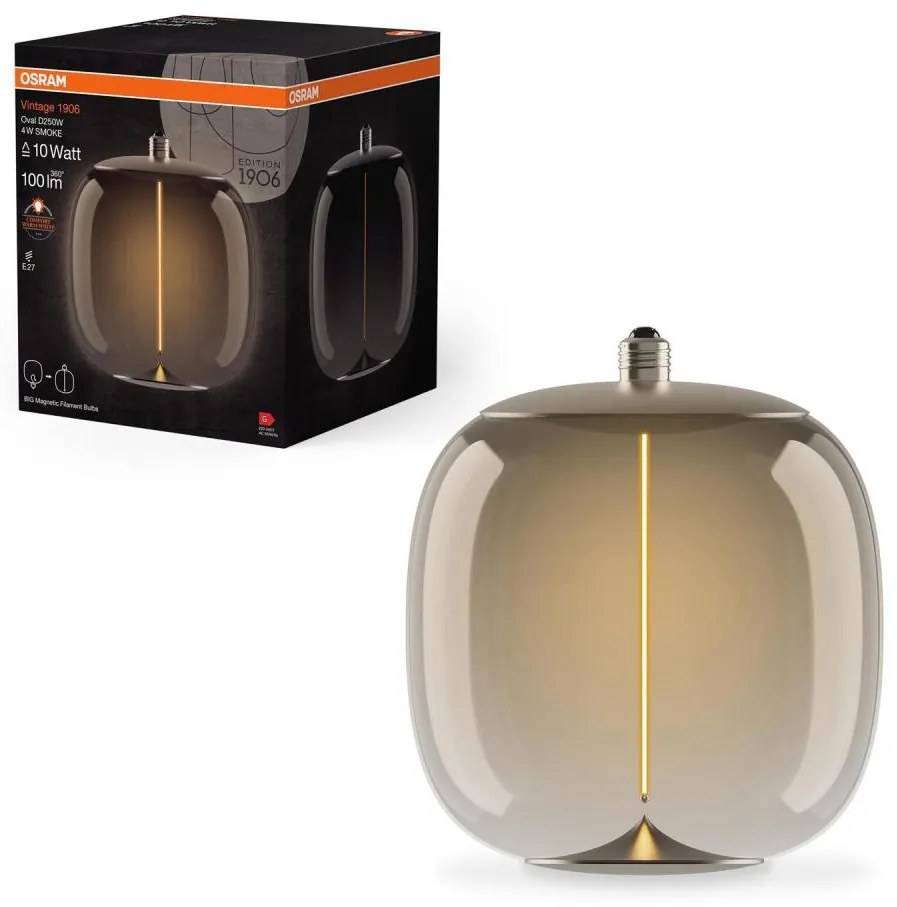 Lampadina LED VINTAGE FILAMENT E27/4W/230V 2700K fumé - Osram