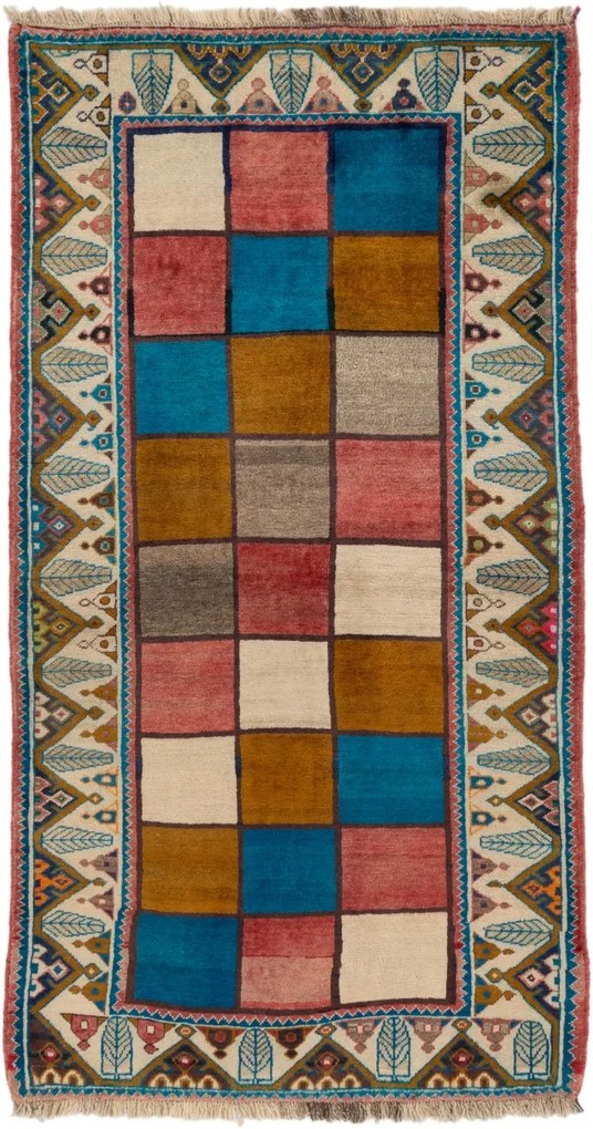 Gabbeh Tappeto persiano 100x200 (Iran) Annodato A Mano
