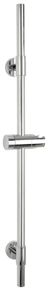 Asta doccia a parete in acciaio inox argento lucido 66 cm Basic - Wenko