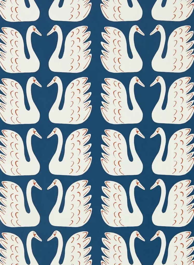 Scion Tapete Swim Swam Swan - Denim