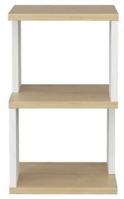 Comodino ZUNA rovere/bianco