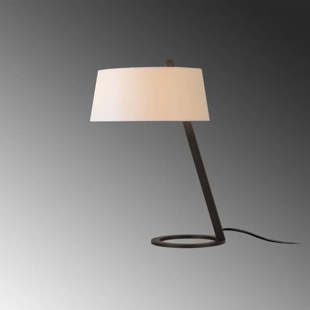 Lampada da tavolo bianco-nera (altezza 55 cm) Salihini - Opviq lights
