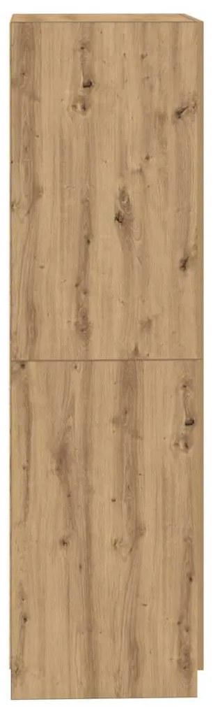 Armadio rovere artigianale 80x52x180 cm in legno multistrato