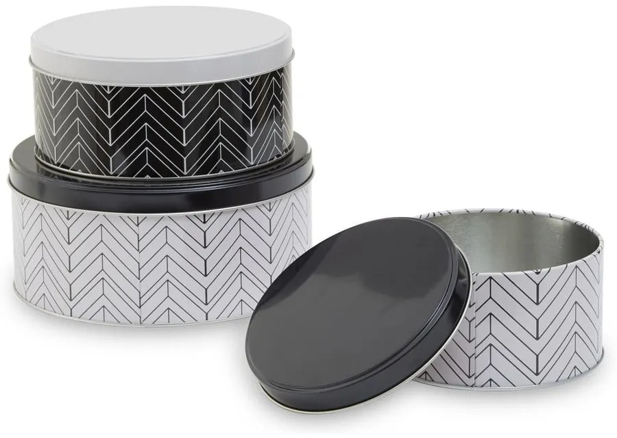 Vasetti in metallo per alimenti in set da 3 Urban - Premier Housewares