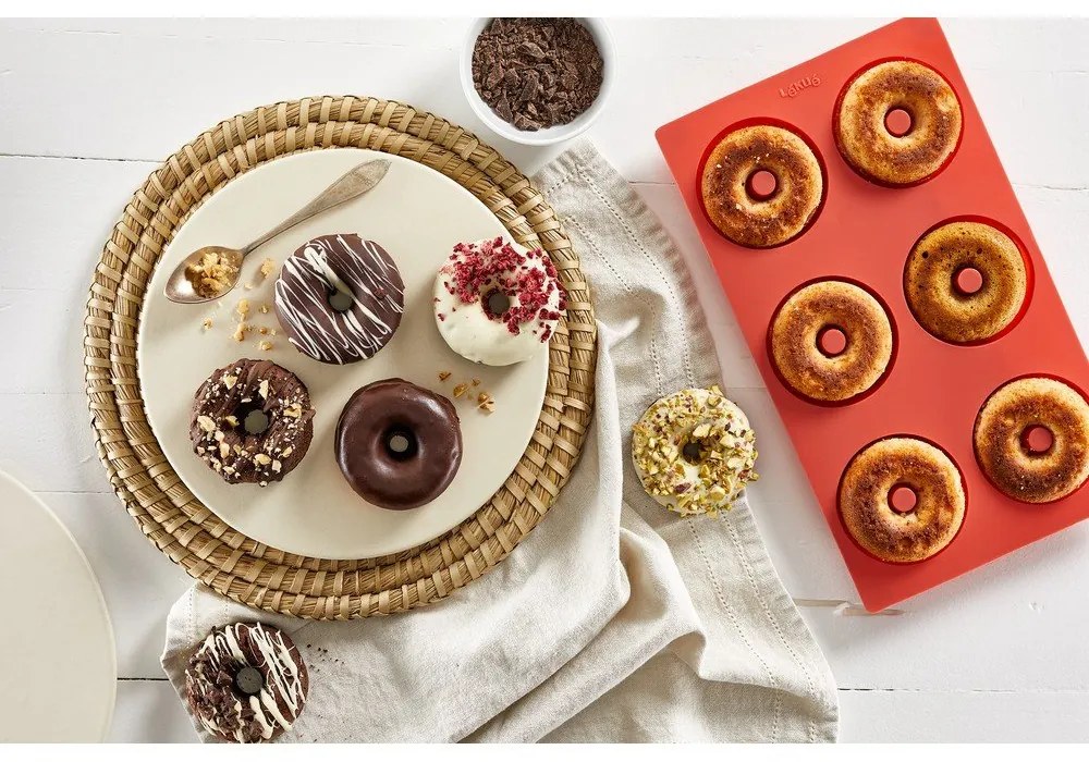 Stampo da forno in silicone adatto per donut 17,5x30,5 cm – Lékué