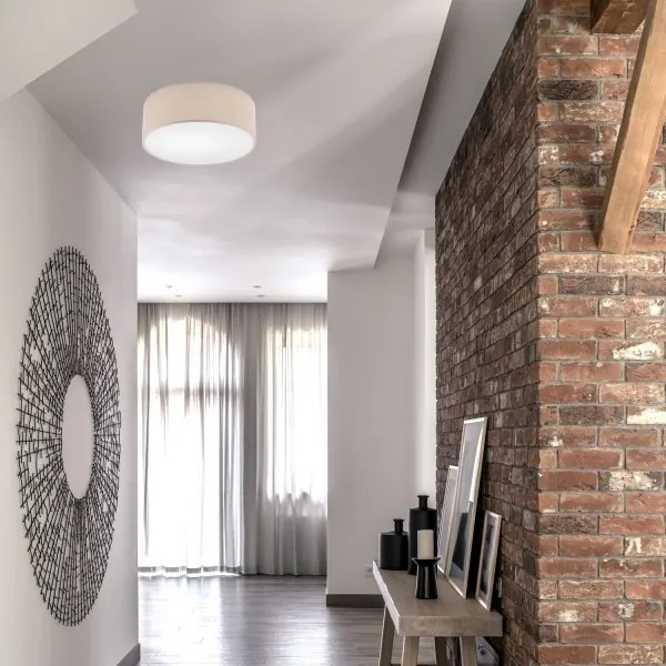 Plafoniera MONTE 1xE27/60W/230V Ø 35 cm marrone