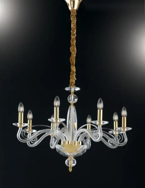 Lampadario epoque oro 8xe14 70x140cm i-epoque-8