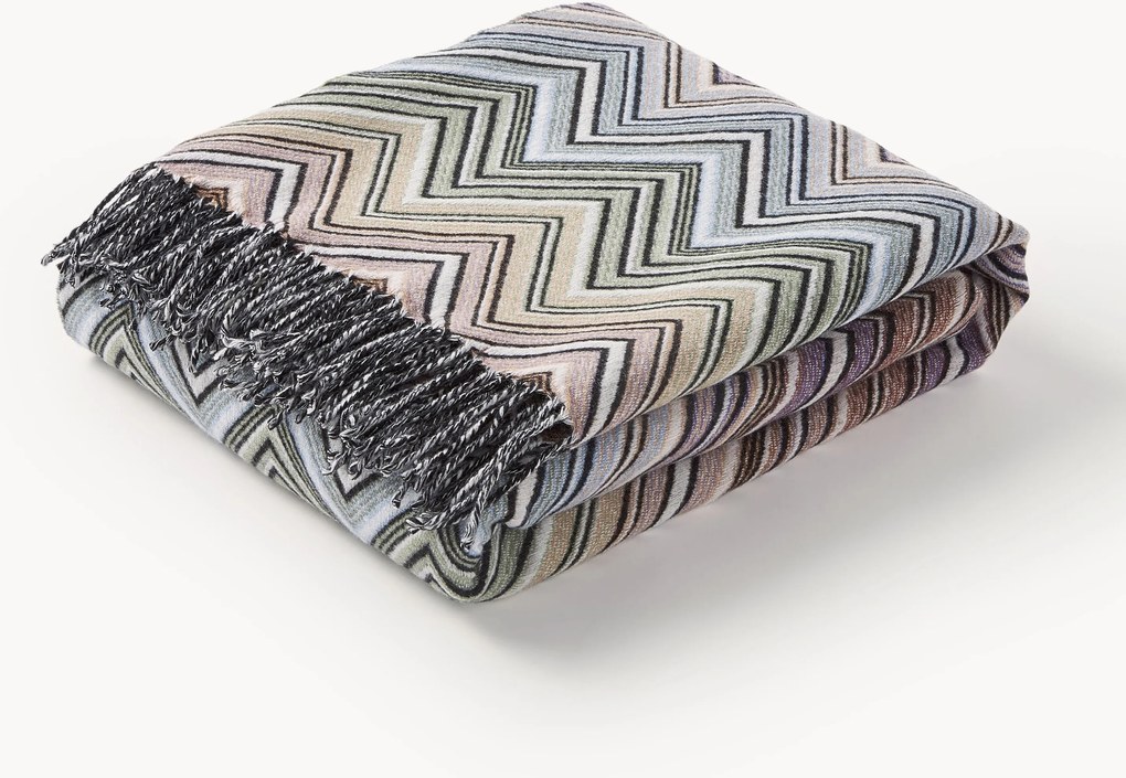 Coperta con motivo zig-zag Perseo