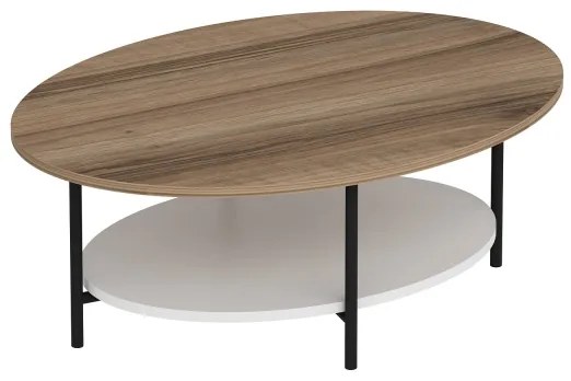 Tavolino ELIS 36x90 cm quercia/bianco