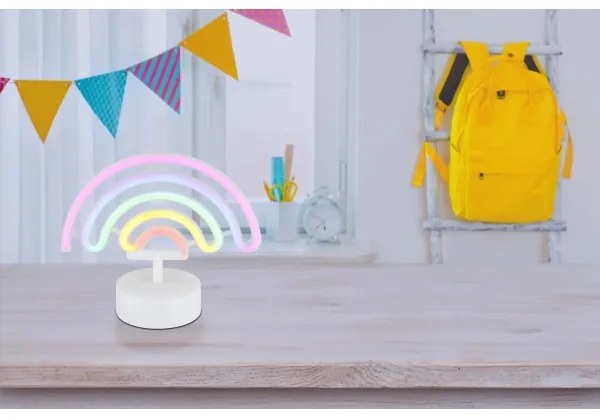 Globo 28063 - Decorazione da tavolo LED Neon PELANGI LED/2W/3xAA arcobaleno