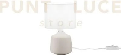 Lume burano in ceramica bianco 1 luce attacco e14 misura totale d14...