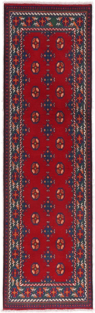Afghan Tappeto 90 x 290 (Afghanistan) Annodato A Mano