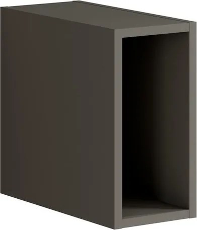 Struttura pensile da bagno Pixel laccato opaco grigio carbone L 20 x H 40 x P 45.5 cm