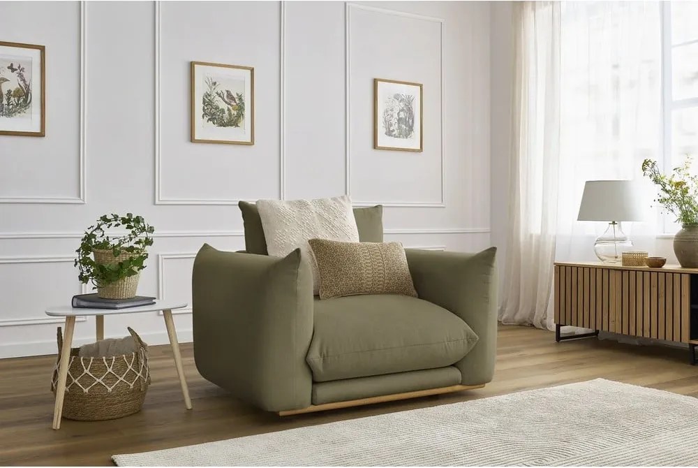 Poltrona in verde chiaro Ernest – Bobochic Paris