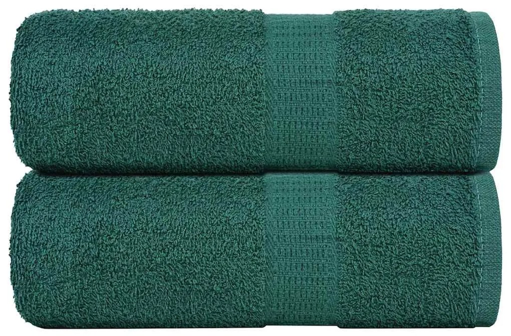 Asciugamani Per Sapone 2 Pz Verde 30x30cm 360g/m² 100% Cotone /