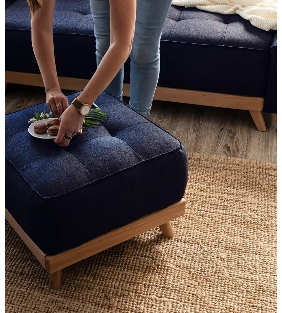Pouf blu navy Dazzling Daisy - Miuform