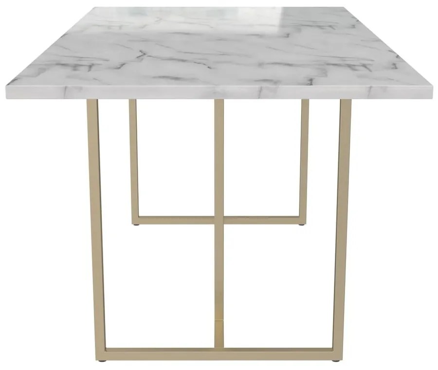 Tavolo da pranzo con effetto marmo 90x160 cm Astor – CosmoLiving by Cosmopolitan