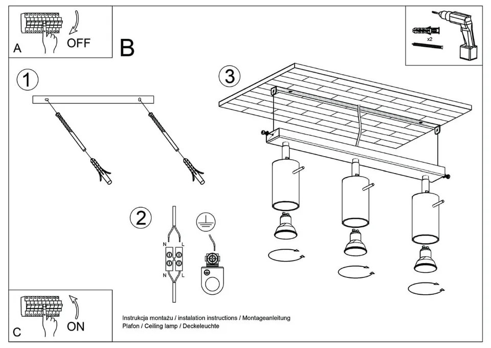 Faretto verde 6x45 cm Etna – Sollux