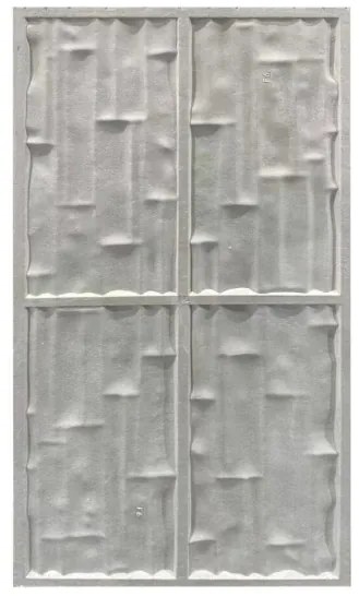 Pannello decorativo effetto pietra mattoni 3D set 12 pz 8,6 mt2 rivestimento murale in PU 120 x 60 x 2,5 Grigio Ardesia